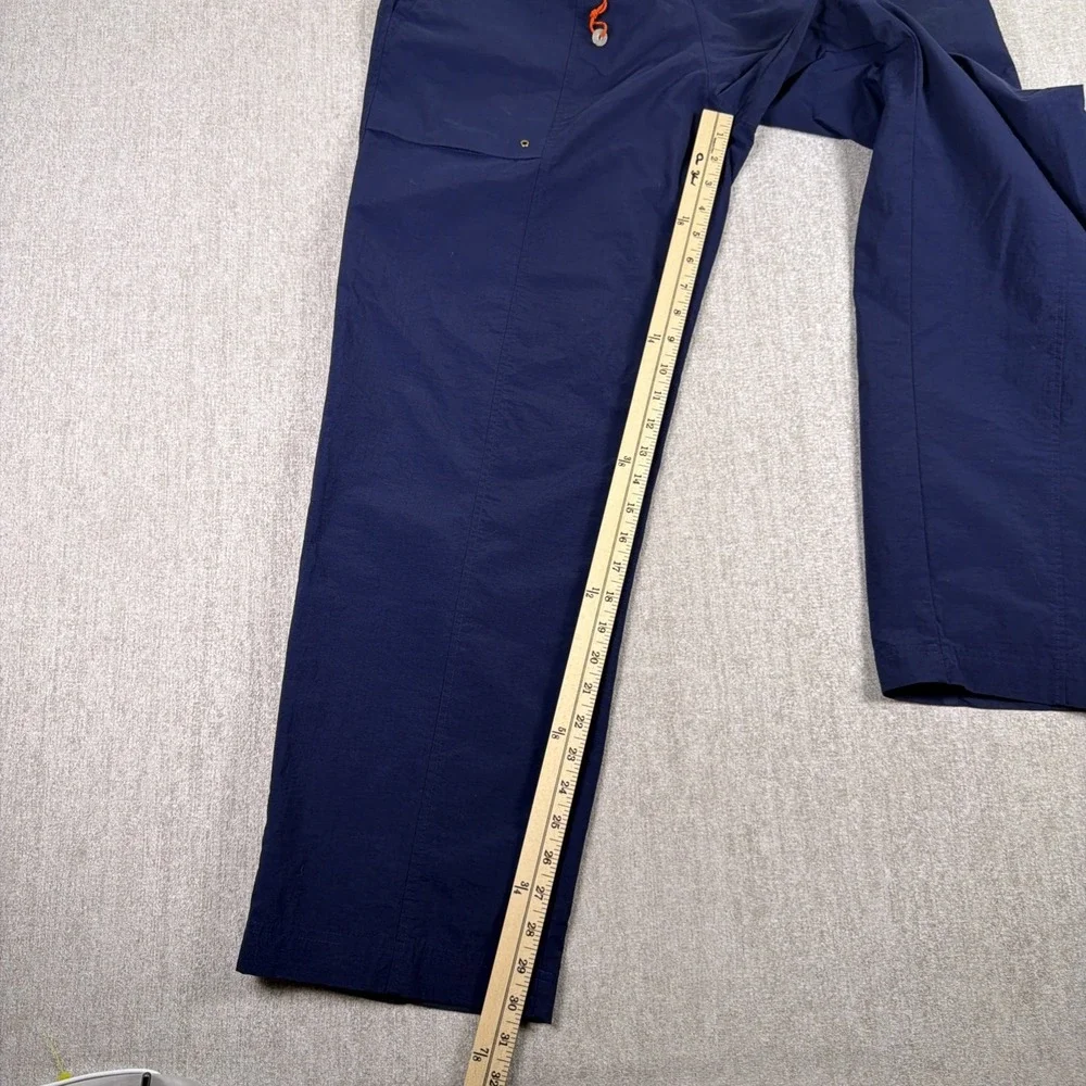 VTG Nike Ripstop Nylon‎ Track Pants Navy Blue Windbreaker Athletic Y2K Mens M